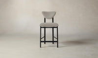 The Cooper Counter Stool - Performance Textured Linen Flax