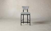 The Cooper Counter Stool - Performance Linen Weave Cloud