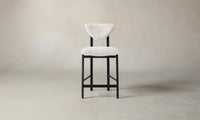 The Cooper Counter Stool - Performance Textured Tweed Snow