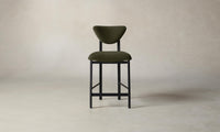 The Cooper Counter Stool - Performance Velvet Olive