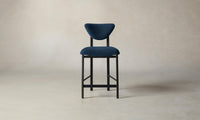 The Cooper Counter Stool - Performance Velvet Sapphire