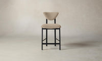 The Cooper Counter Stool - Performance Velvet Taupe