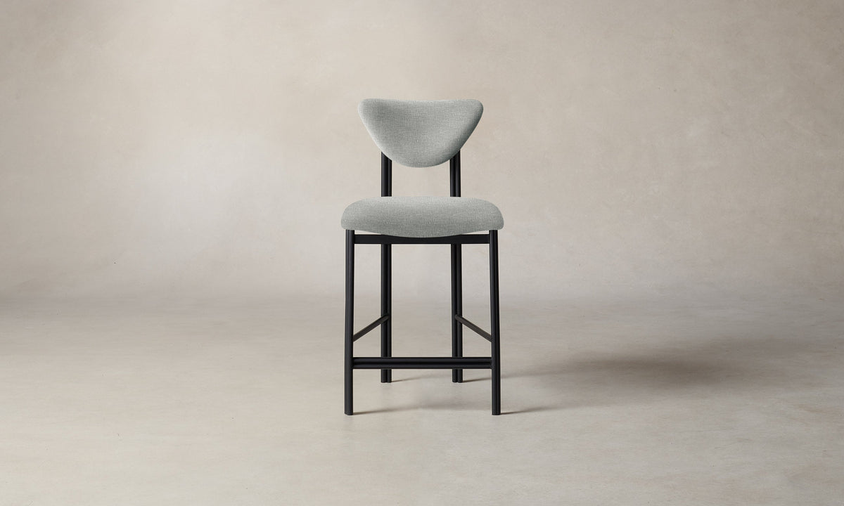 The Cooper Counter Stool - Performance Woven Chenille Rain