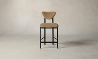 The Cooper Counter Stool - Tuscan Leather Camel