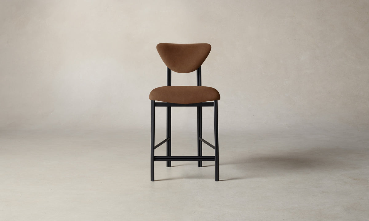 The Cooper Counter Stool - Tuscan Leather Cognac