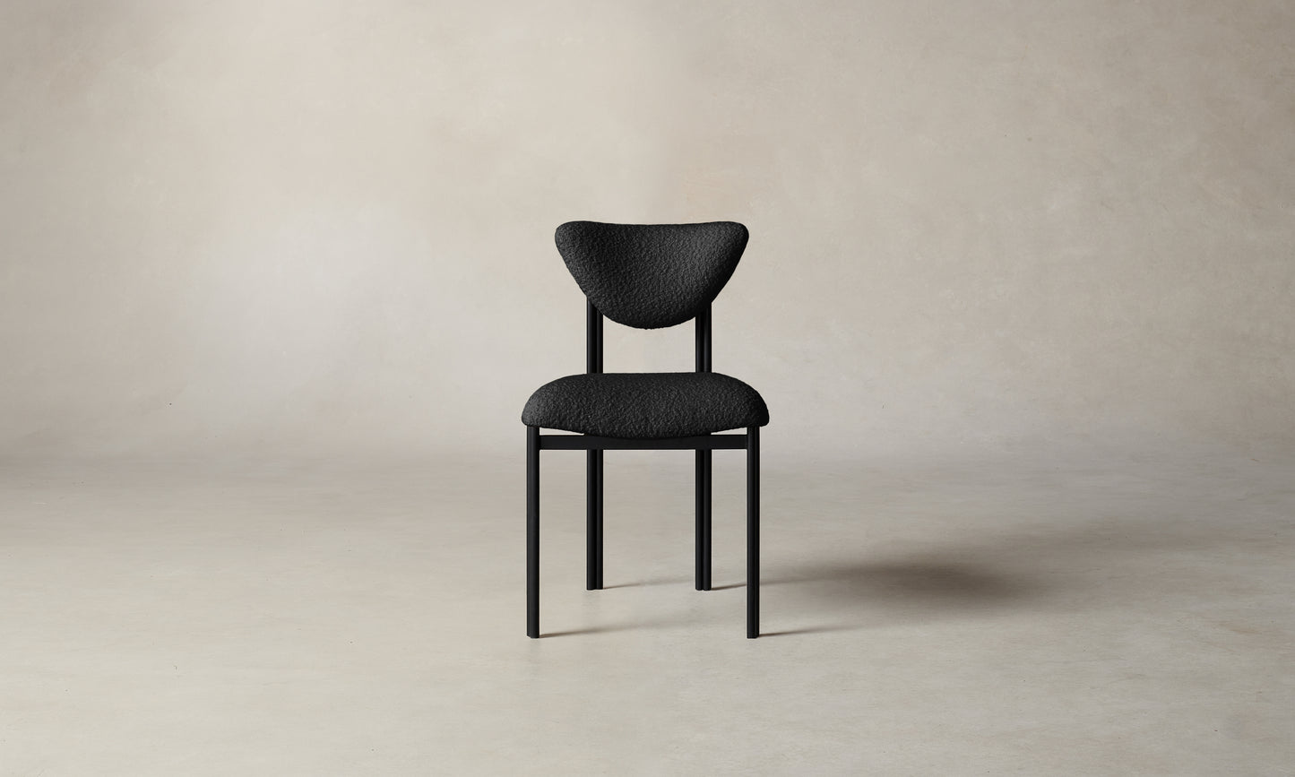 The Cooper Dining Chair - Italian Bouclé Storm