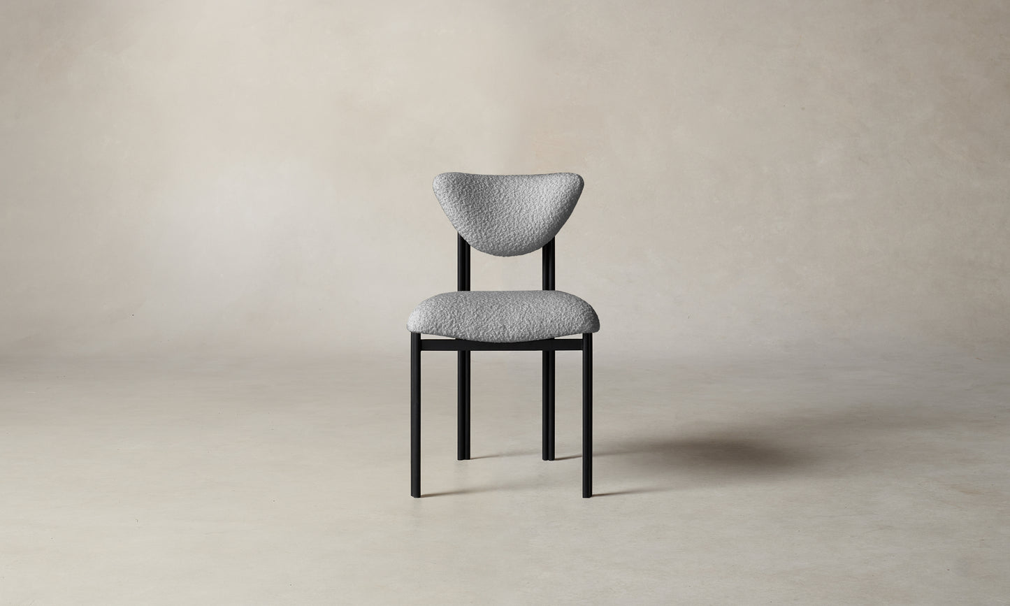 The Cooper Dining Chair - Italian Bouclé Waterfall