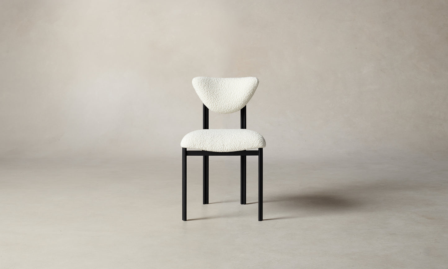 The Cooper Dining Chair - Italian Bouclé White