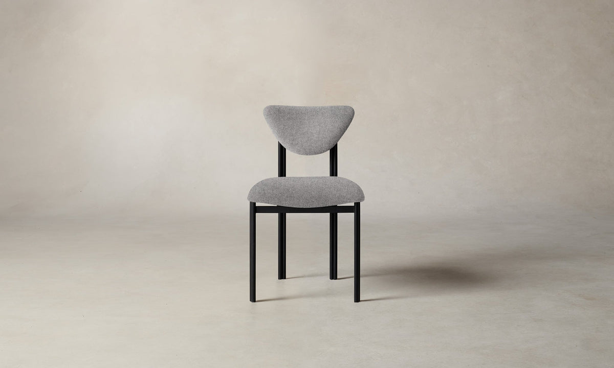 The Cooper Dining Chair - Italian Brushed Wool Moon