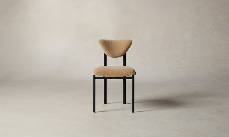 The Cooper Dining Chair - Mohair Almond