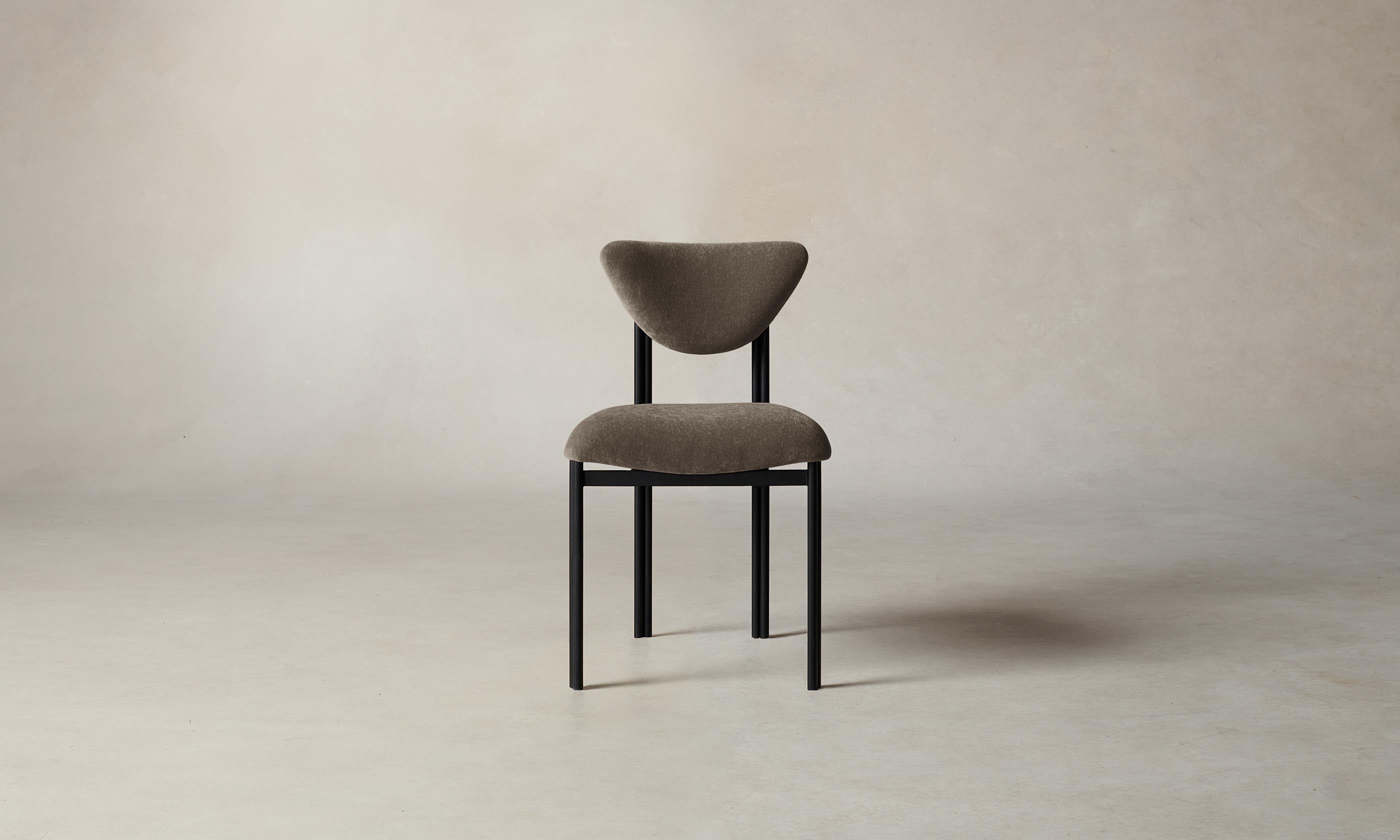 The Cooper Dining Chair - Mohair Mink – Maiden Home