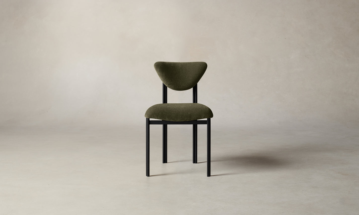 The Cooper Dining Chair - Mohair Moss