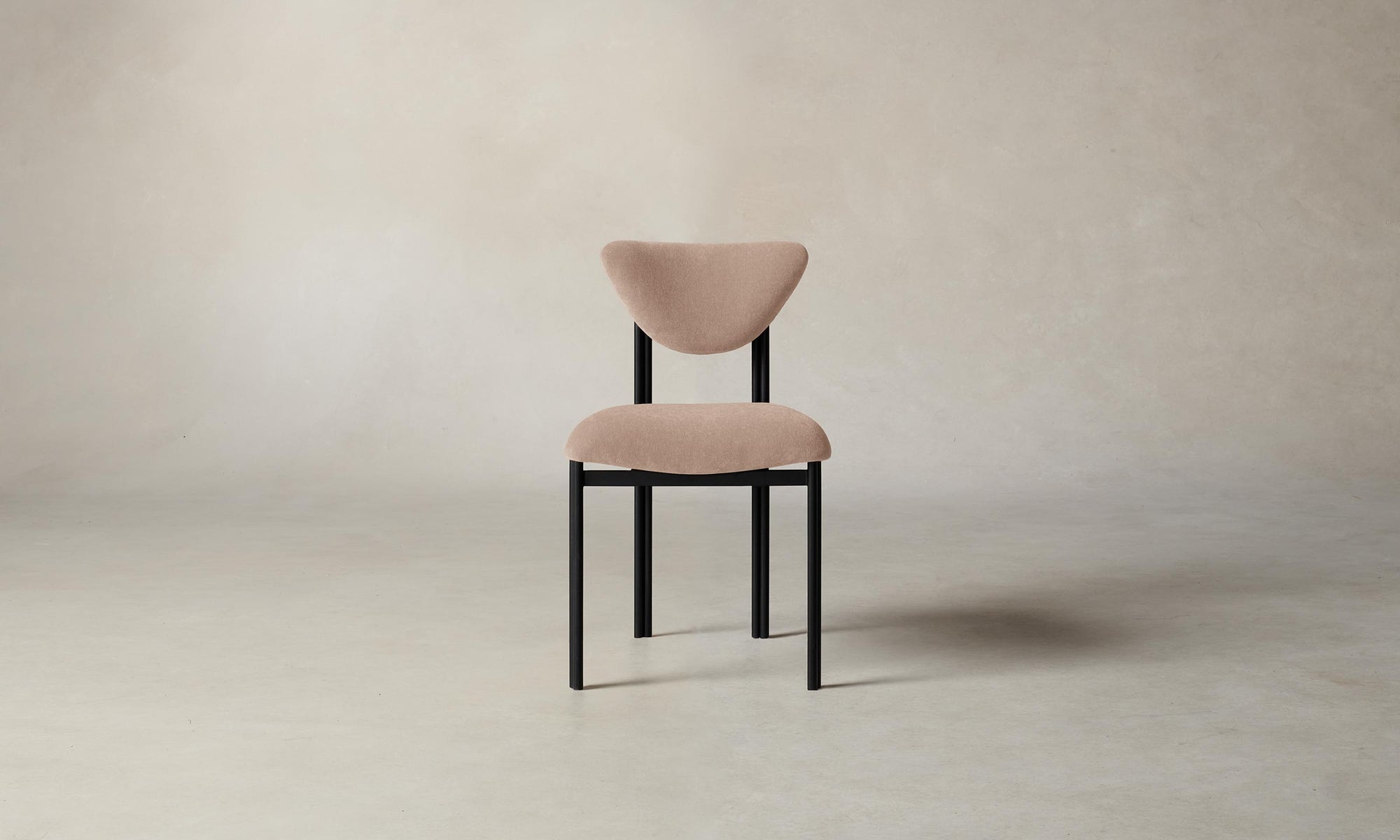 The Cooper Dining Chair - Performance Velvet Dusty Rose