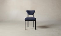 The Cooper Dining Chair - Performance Velvet Midnight