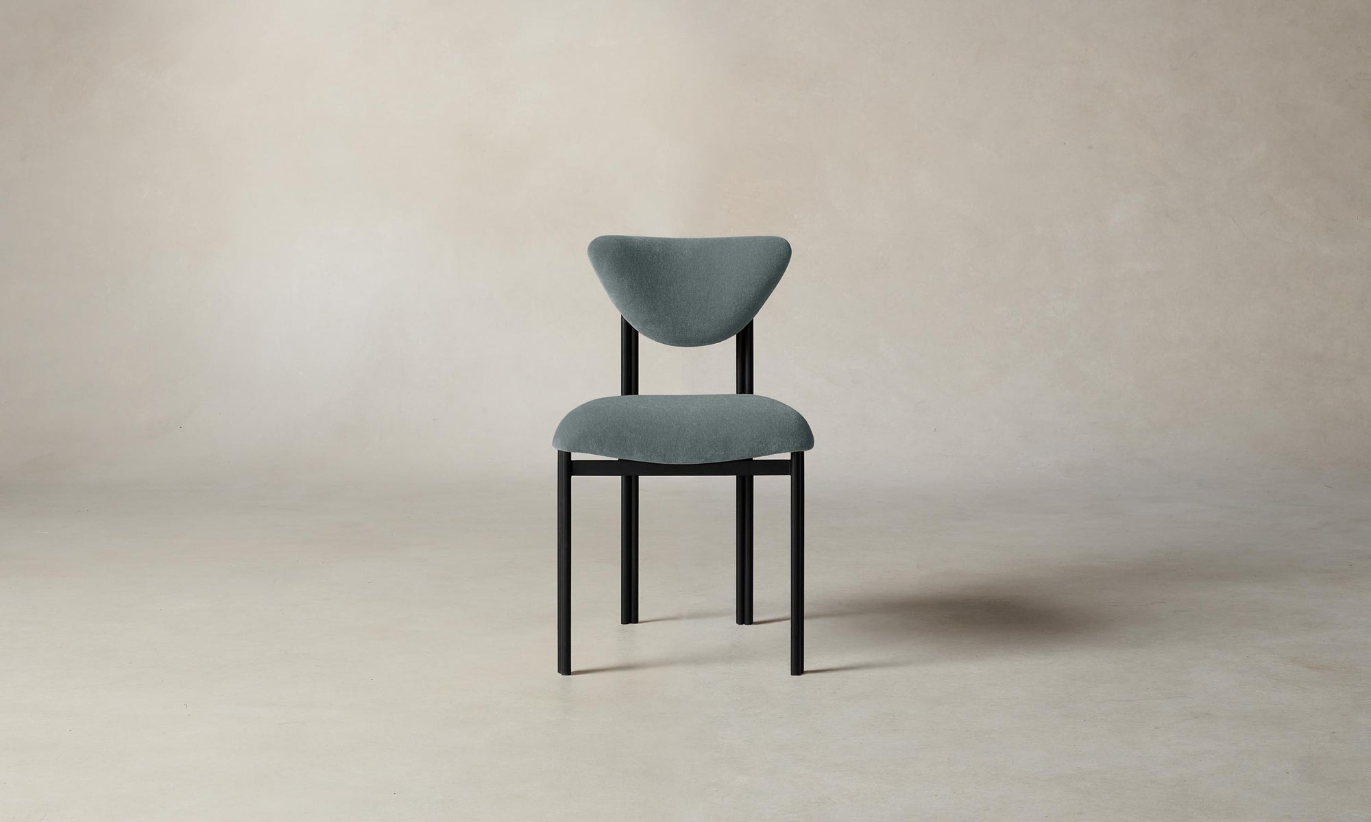 The Cooper Dining Chair - Performance Velvet Seafoam