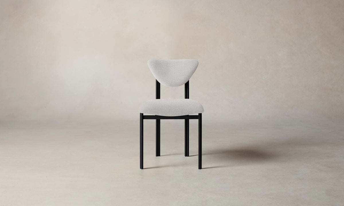 The Cooper Dining Chair - Performance Woven Chenille Steel