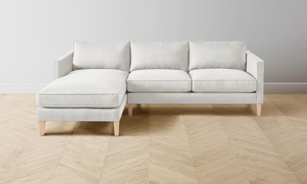The Crosby Sectional - Heritage Belgian Linen Egret