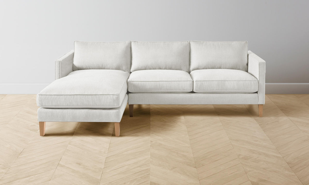 The Crosby Sectional - Heritage Belgian Linen Egret