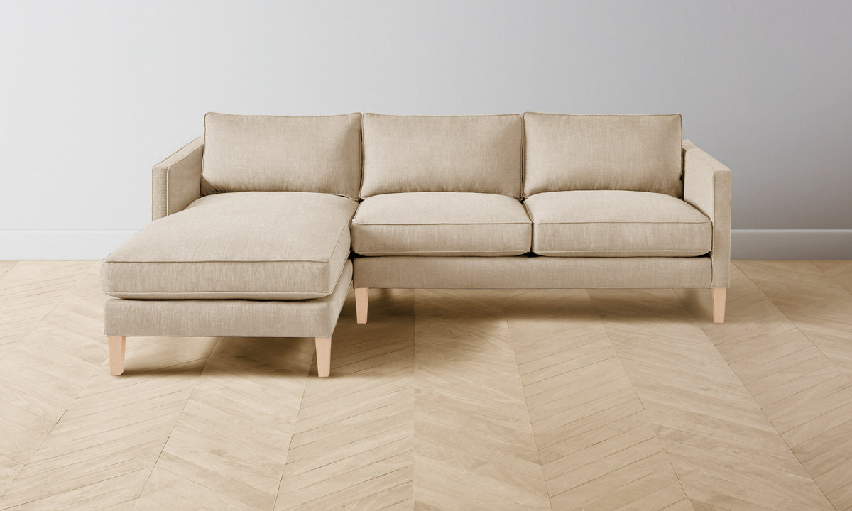 The Crosby Sectional - Heritage Belgian Linen Husk