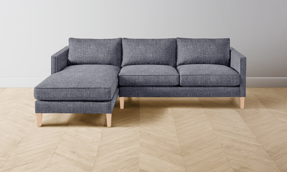 The Crosby Sectional - Heritage Belgian Linen Lake