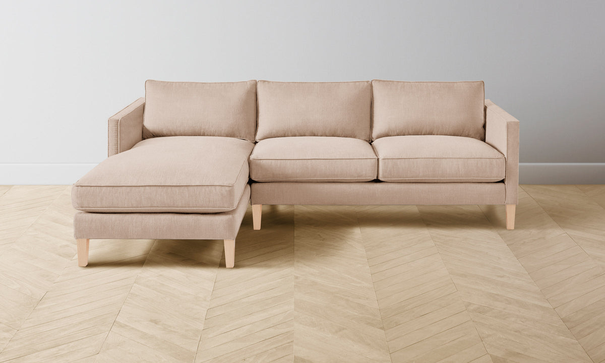 The Crosby Sectional - Heritage Belgian Linen Petal