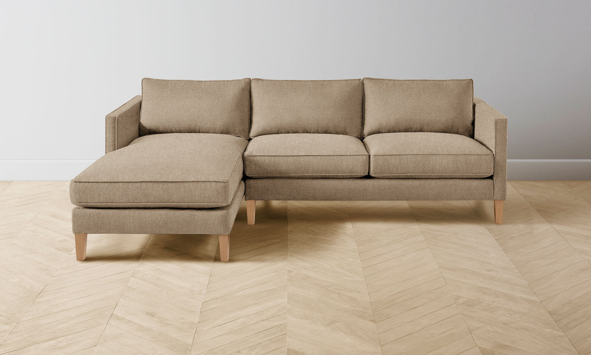 The Crosby Sectional - Italian Brushed Wool Fox