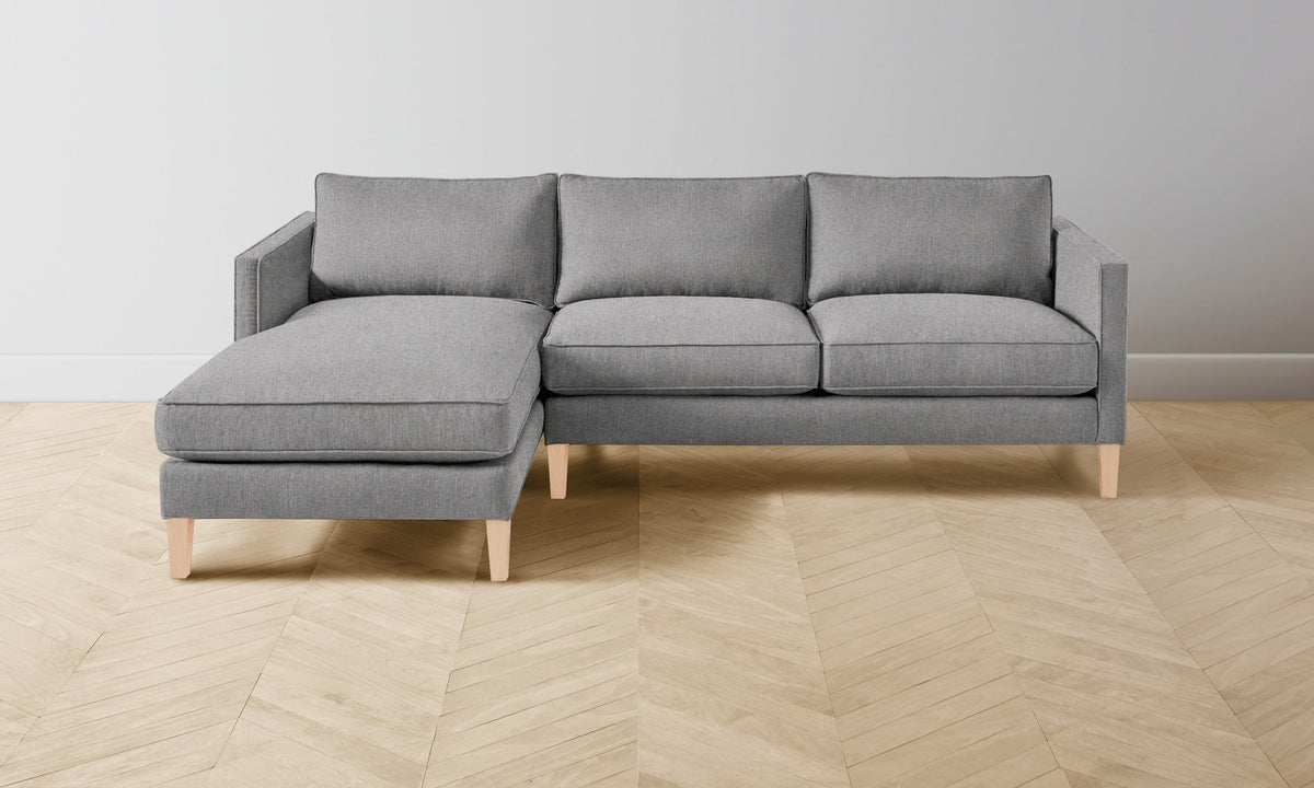 The Crosby Sectional - Italian Brushed Wool Moon