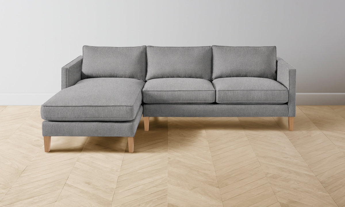 The Crosby Sectional - Italian Brushed Wool Moon