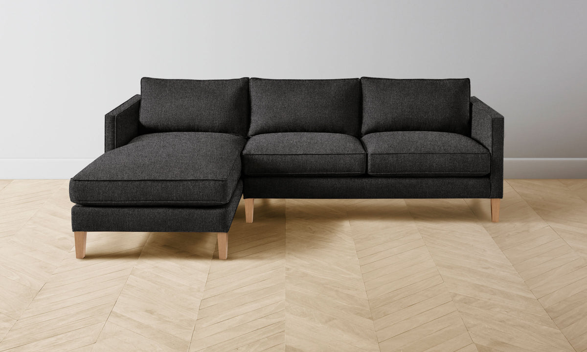 The Crosby Sectional - Italian Brushed Wool Pepper
