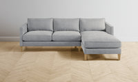 The Crosby Sectional - Merino Heather Grey