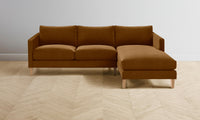 The Crosby Sectional - Mohair Brown Sugar