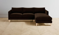 The Crosby Sectional - Mohair Chocolate