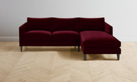 The Crosby Sectional - Mohair Crimson