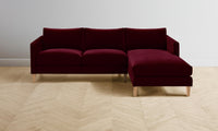 The Crosby Sectional - Mohair Crimson