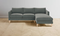 The Crosby Sectional - Mohair Fog