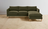 The Crosby Sectional - Mohair Moss