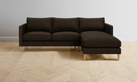 The Crosby Sectional - Nubuck Leather Espresso