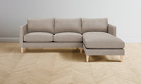 The Crosby Sectional - Nubuck Leather Fawn