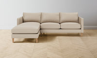 The Crosby Sectional - Pebbled Leather Stone