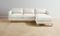 The Crosby Sectional - Performance Linen Weave Flour