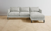 The Crosby Sectional - Performance Mélange Weave Flint