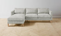 The Crosby Sectional - Performance Mélange Weave Flint