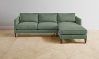 The Crosby Sectional - Performance Stonewashed Linen Aspen