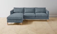 The Crosby Sectional - Performance Stonewashed Linen Chambray