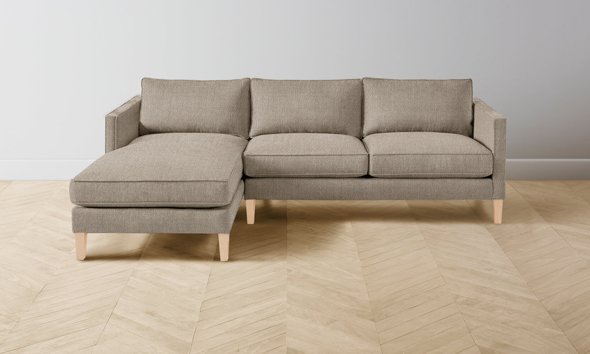 The Crosby Sectional - Performance Textural Weave Earthen