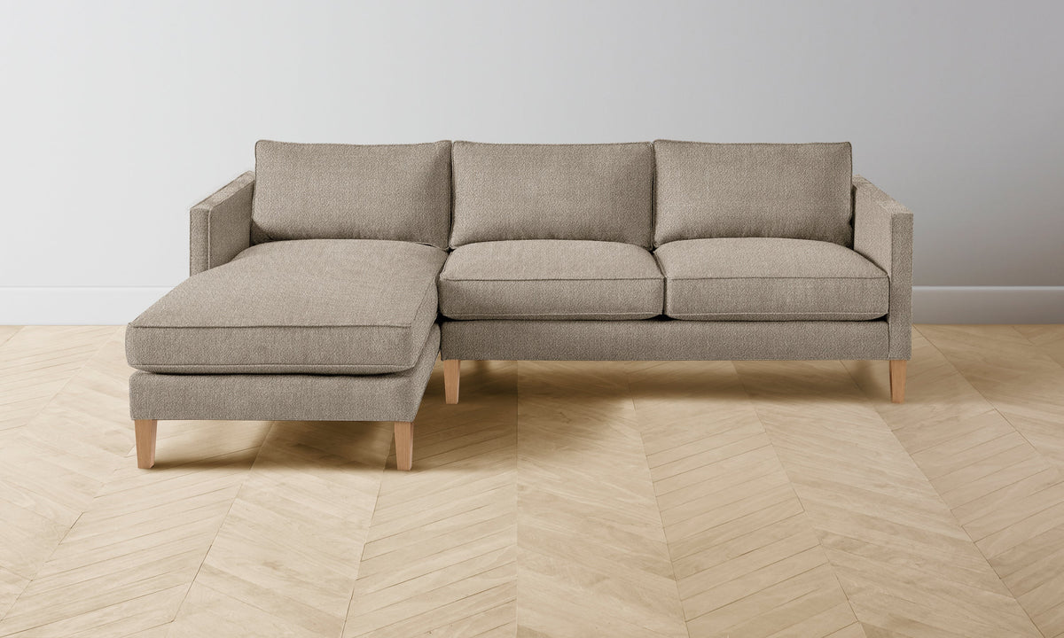 The Crosby Sectional - Performance Textural Weave Earthen