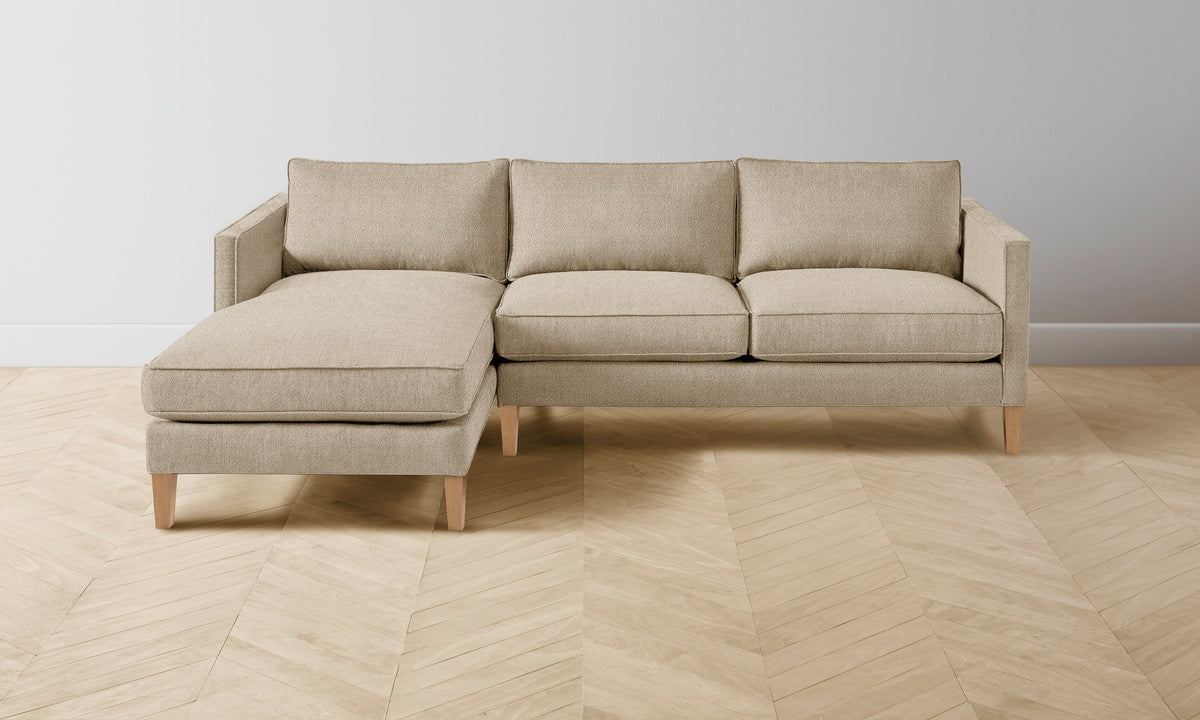 The Crosby Sectional - Performance Textural Weave Savanna