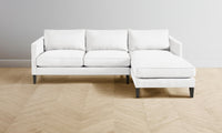 The Crosby Sectional - Performance Linen Weave Pure White