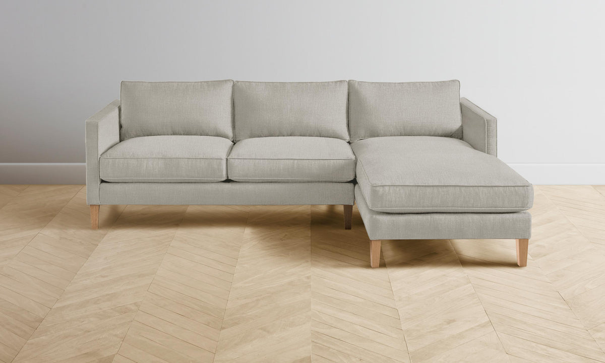 The Crosby Sectional - Performance Linen Weave Beige