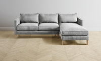 The Crosby Sectional - Performance Textured Tweed Alpine